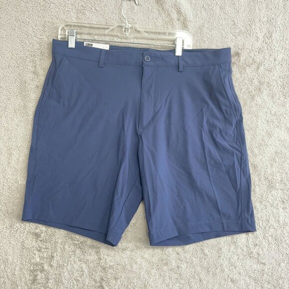 NEW Greg Norman Navy Stretch Shorts Men's 36 Size M Comfort Stretch Waistband - Picture 2 of 7